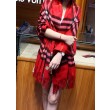 Scialle in cashmere con motivo check classico Burberry 70 x 200 rosso
