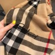 Alta gamma replica Scialle in cashmere con motivo check classico Burberry 70 x 220 marrone