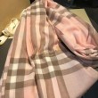 Alta gamma replica Scialle in cashmere con motivo check classico Burberry 70 x 220 rosa