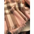 Alta gamma replica Scialle in cashmere con motivo check classico Burberry 70 x 220 rosa