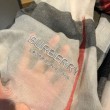 Scialle in cashmere con motivo check classico Burberry 75 x 205 bianco