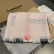 Qualità superiore replica Scialle in cashmere con motivo check classico Burberry 75 x 205 rosa