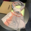 Alta gamma replica Scialle in seta cashmere a quadri Burberry 80 x 200 arancione
