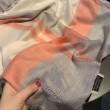 Alta gamma replica Scialle in seta cashmere a quadri Burberry 80 x 200 arancione