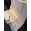 Scialle in seta cashmere a quadri Burberry 80 x 200 bianco