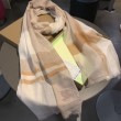 Qualità superiore replica Scialle in seta cashmere a quadri Burberry 80 x 200 marrone