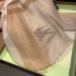 Qualità superiore replica Scialle in seta cashmere a quadri Burberry 80 x 200 marrone