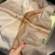 Qualità superiore replica Scialle in seta cashmere a quadri Burberry 80 x 200 marrone