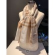 Qualità superiore replica Scialle in seta cashmere a quadri Burberry 80 x 200 marrone