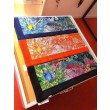 Scialle in seta cashmere paesaggio Hermes 140 blu