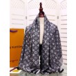 Scialle Monogram Denim 140 M71378 Nero