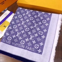 Scialle Monogram Denim 140 M71382 Azzurro imitazioni perfette