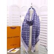 Scialle Monogram Denim 140 M71382 Azzurro