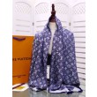 Scialle Monogram Denim 140 M71382 Azzurro
