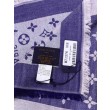 Scialle Monogram Denim 140 M71382 Azzurro