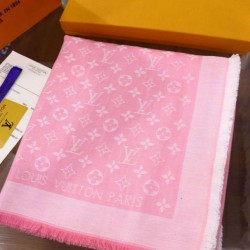 Scialle Monogram Denim 140 M72046 Rosa imitazioni perfette