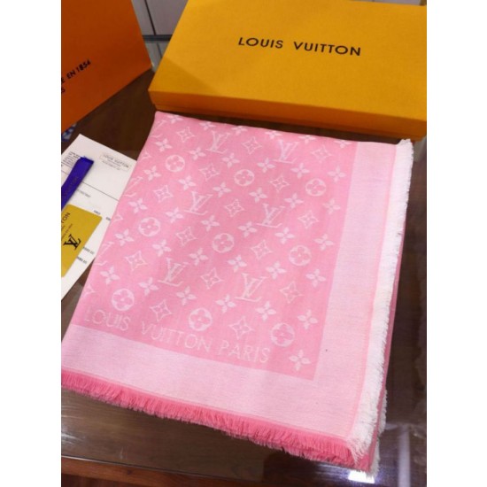 Scialle Monogram Denim 140 M72046 Rosa