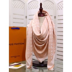 Scialle Monogram Denim 140 Rosa