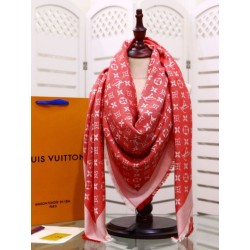 Scialle Monogram Denim 140 Rosso