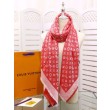 Scialle Monogram Denim 140 Rosso