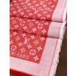 Scialle Monogram Denim 140 Rosso