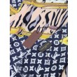 Scialle Monogram Time Trunk Cashmere 80 x 200 Nero