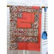 Scialle Monogram Time Trunk Cashmere 80 x 200 rosso