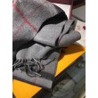 Qualità superiore replica Sciarpa Burberry Classic double face in cashmere 30 x 168 grigio