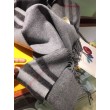 Qualità superiore replica Sciarpa Burberry Classic double face in cashmere 30 x 168 grigio