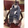 Qualità superiore replica Sciarpa Burberry Classic double face in cashmere 30 x 168 grigio