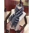 Qualità superiore replica Sciarpa Burberry Classic double face in cashmere 30 x 168 grigio
