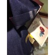 Alta gamma replica Sciarpa Burberry Classic in cashmere double face 30 x 168 Blu scuro