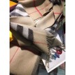 Qualità superiore replica Sciarpa Burberry classica in cashmere double face 30 x 168 Marrone
