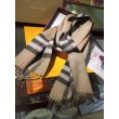 Qualità superiore replica Sciarpa Burberry classica in cashmere double face 30 x 168 Marrone