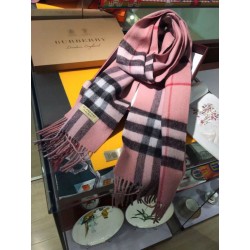 Qualità superiore replica Sciarpa Burberry classica in cashmere double face 30 x 168 Rosa
