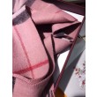 Qualità superiore replica Sciarpa Burberry classica in cashmere double face 30 x 168 Rosa