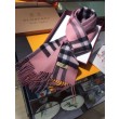 Qualità superiore replica Sciarpa Burberry classica in cashmere double face 30 x 168 Rosa