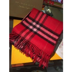 Pari all'originale replica Sciarpa Burberry classica in cashmere double face 30 x 168 rossa