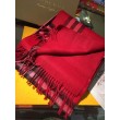 Pari all'originale replica Sciarpa Burberry classica in cashmere double face 30 x 168 rossa