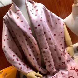 Sciarpa Giant Pop Monogram Cashmere Rosa imitazioni perfette