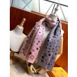 Sciarpa Giant Pop Monogram Cashmere Rosa Sciarpa Giant Pop Monogram Cashmere Rosa