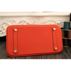 Sito Replica Borse Hermes Birkin 30cm 35CM in pelle arancione Clemence Qualità Specchio Borse Hermes Birkin 30cm 35CM in pelle arancione Clemence imitazioni perfette