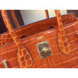 Borse Hermes Birkin 30cm 35CM in pelle di coccodrillo arancione Borse Hermes Birkin 30cm 35CM in pelle di coccodrillo arancione