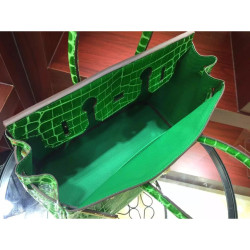 Borse Hermes Birkin 30cm 35CM in pelle di coccodrillo di bambù