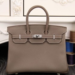 Qualità Specchio Borse Hermes Birkin 30cm 35CM in pelle étoupe Clemence imitazioni perfette