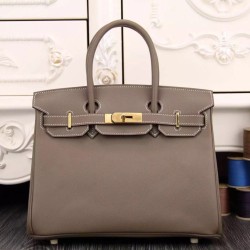 Qualità Specchio Borse Hermes Birkin 30cm 35CM in pelle étoupe Epsom imitazioni perfette