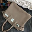 Borse Hermes Birkin 30cm 35CM in pelle grigio Clemence