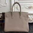 Borse Hermes Birkin 30cm 35CM in pelle grigio Clemence