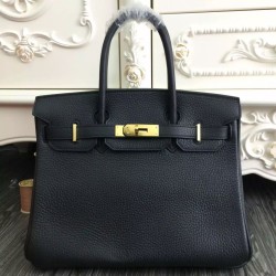 Qualità Specchio Borse Hermes Birkin 30cm 35CM in pelle nera imitazioni perfette