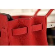 Borse Hermes Birkin 30cm 35CM in pelle rossa Clemence